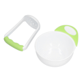 Miniatyrbilde 5 av 8: Babymat Masher Bowl Set Sklisikker Lang Skål Håndtak Frukt Grønnsak Pure Mos Bowl med Slipestav