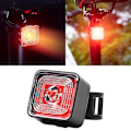 Miniatyrbillede 5 af 5: 3 x Cykellygte Forbremselygte USB Genopladelig til Cykel E105R bag
