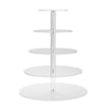 Miniatyrbillede 1 af 8: Kagefad Multi Rund Tiers Transparent Akryl Høj Stabilitet Cupcake Tårn til Display Servering Fest 5 Tier