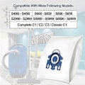 Miniatyrbild 4 av 5: 16-pack dammsugarpåsar kompatibla med AirClean dammsugare, GN Classic C1 Complete C1, C2, C3, S400I S600 S2 S5