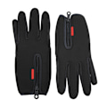 Miniatyrbilde 2 av 8: 1 par vinter touchscreen-hansker i fleece, termiske, vindtette med glidelås for menn og kvinner, løping, sykling, ski, svart, M