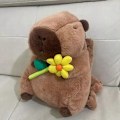 Miniatyrbillede 3 af 5: Plys taske rygsæk formet som capybara, plys rygsæk A