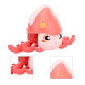 Miniatyrbillede 8 af 8: Octopus Clockwork Legetøj Auto Induktion Stemmestyring Octopus Legetøj med Musik Lys Automatisk Induktion Legetøj til 3 År Gamle+Pink