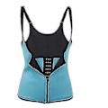 Miniatyrbilde 1 av 5: Stålbein Waist Trainer Korsett Blå 4XL