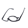 Miniatyrbillede 4 af 8: Forstørrelsesglas Makeup-briller Eye Flip Down-linse Moderigtigt makeup Enkeltsidede briller Sort(+1,50)