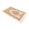 Miniatyrbilde 2 av 8: Bønneteppe Flerbruks Elegant broderi Dekorativ dusk Dobbeltlags muslimsk bønnematte for Hall Hjem Camping Beige