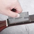 Miniatyrbilde 5 av 8: String Action Linjal i rustfritt stål Måleverktøy for elektrisk bassgitar
