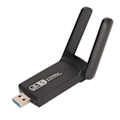 Miniatyrbilde 6 av 8: 1300M USB WiFi-adapter 2.4G 5.8G USB3.0-grensesnitt Plug and Play WiFi-adapter med doble antenner for nettbrett bærbare datamaskiner