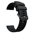 Miniatyrbillede 1 af 5: 22mm silikone erstatningsrem til Garmin Venu 2/Vivoactive 4/Forerunner 745 - Armbåndsopgradering Vivoactive 4 sort