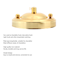 Miniatyrbillede 7 af 8: 2 stk. Jern Loftslampe Baldakin Krog Lysekrone Pladeholder Dekoration DIY Montering Tilbehør Guld