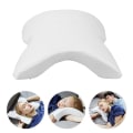 Miniatyrbilde 4 av 6: Reise Sove Memory Foam Armpute, hvit U-formet kosepute