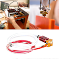Miniatyrbillede 5 af 5: Ekstruder hotend kit reservedele til MK8 Creality CR10 Ender 3 3D printer med 0.4mm dysevarmeblok 24V40W 12V 40W