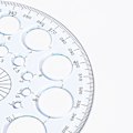 Pikkukuva 3 / 4: Monitoiminen geometrinen viivain, geometrinen piirustusmalli, mittaustyökalu kouluun, toimistoon, arkkitehtuuritarvikkeet