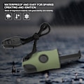 Pikkukuva 6 / 8: Magnesium Flint Stone Fire Starter Hätäsytytin Outdoor Survival Camping Army Green
