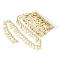 Miniatyrbild 4 av 8: Guld blad girlang 10 meter gnistrende metall blad bånd trim for DIY trim dekorasjoner skrå blad form
