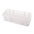 Miniatyrbillede 2 af 8: 1 stk. reagensglasstativ i plast med 60 huller, holder, opbevaringsstativ, laboratorium, 3 lag, 16 mm hul
