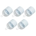 Miniatyrbilde 2 av 8: 5 stk Beauty Egg Holder Støvtett gjennomsiktig deksel Avtakbart hul stativ Hengende Makeup Svamp Reisetui Blå