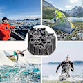 Miniatyrbilde 5 av 5: 6 stk. Bærbar Utendørs Vanntett Oppbevaringspose Snorkling Rafting Bag (rød)