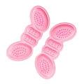Miniatyrbillede 4 af 8: Hælpude, hælgreb, indlægssål, skridsikker, blød, tyk fodbeskyttelsespudde, et par, pink, 0,12 tommer