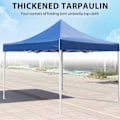 Miniatyrbillede 4 af 5: 2X2M Overdækning Top Cover Udskiftning Fire-Hjørne Telt Klud Foldbar Regntæt Terrasse Pavillon Udskiftning Blå