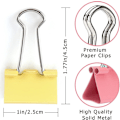 Miniatyrbillede 2 af 5: Assorterede Farver Små Binderclips, 1,0 Tommer, 100 Styk