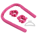 Miniatyrbild 8 av 8: Curling Foam Hair Roller Värmefria hårrullare Pannband DIY Sova hår Curling ToolRose Red