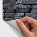 Miniatyrbild 4 av 5: Självhäftande vulkanisk stenpanel kakeldekaler - Material väggdekaler 70 x 77 cm - 1 styck
