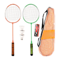 Pikkukuva 1 / 8: Badminton-mailasetti, jossa on erittäin joustava sieni, mukava ote, teräksestä valmistettu sulkapallomaila ja 3 sulkapalloa