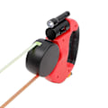 Miniatyrbilde 4 av 5: Automatisk uttrekkbar dobbel hundebånd for kjæledyr, ett slep to, dobbelthodet trekkline, gåbånd for hund