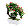 Miniatyrbilde 2 av 8: Kunstig Bonsai Falsk Blomst Potteplante Hjemmekontor Dekor