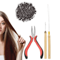 Miniatyrbilde 5 av 8: 4 stk. parykk tang sett robust lett parykk hår extensions tang sett for salong stue