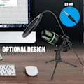Miniatyrbild 3 av 5: Professionell USB Kondensatormikrofon Live Streaming Mikrofon A