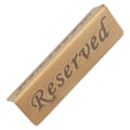 Miniatyrbillede 7 af 8: Reserveringsskilte Antik Bronze Rustfrit Stål Engelsk Reserveret Sæde Skilt Opslagstavle
