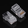 Miniatyrbillede 2 af 8: 100 STK/LOT Cat5 Cat5e netværksinternetstik RJ45 8P8C kabel Modulære stikhoveder