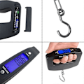 Miniatyrbillede 4 af 5: 50 kg 10g LCD Elektronisk Digital Bærbar Hængevægt Krog Rejse Bagagevægt til Hjemmet