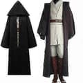 Obi-wan Kenobi Jedi kostume til voksne Black XXL