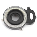 Miniatyrbillede 2 af 8: Mikroskop LED-lys Industrielt justerbar 144LED ringlampe med sort skal AC100-240VEU-stik