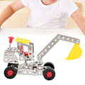 Miniatyrbillede 8 af 8: DIY Samlesæt Byggeklodser Metal Ingeniørbil Børn Læringslegetøj Model865
