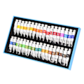 Miniatyrbild 8 av 8: Akvarellfärg tubset 5 ml transparent pigment snabb torkning återanvändbar enkel blandning hög mättnad konst akvarellkit 36 färger
