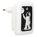 Miniatyrbilde 2 av 8: USB-vegglader med dobbel port, berøringskontakt, 5V 2.4A USB-laderadapter med LED-nattlys, EU-kontakt 110-265V