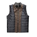 Miniatyrbilde 3 av 5: Vinterjakke for menn i ull, midtlengde med tykk vest, stående krage og enkeltradet design