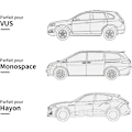 Pikkukuva 3 / 4: Dww-Auton tavaratilan säilytyslaatikko, sisätilojen järjestäjä auton lisävarusteet, vedenpitävä Oxford-kangasjärjestäjä autoon 4 taskulla