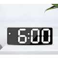 Miniatyrbillede 1 af 5: LED-vækkeur med temperaturvisning, stemmestyring, 12/24 timers digitalt skrivebordsur til soveværelsesindretning