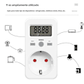 Miniatyrbilde 4 av 5: KWE-PMB03 Digital Energimåler, Elektrisitetsanalysator, Strømforbruksmonitor, Strømkontakt, AC 230V 16A LCD AUPLUG