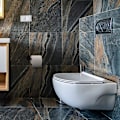 Miniatyrbillede 5 af 5: Selvklæbende Toiletpapirholder, Standløs Toiletpapirholder til Badeværelse og Køkken (Mat Sort)