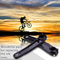 Miniatyrbillede 3 af 8: Aluminiumslegering cykel cykel venstre håndsvingarm til 590 610 SLX XT XTR kranksæt (sort)