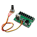 Miniatyrbilde 3 av 8: PWM viftehub DC 12V 8-veis PC viftehastighetskontrollhub med 300 mm kabel for 2 pins 3 pins 4 pins PC vifte