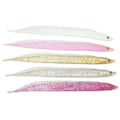 Miniatyrbillede 5 af 8: 5 stk. fiskesimuleringsagn hårtail saury blød agn havfiskeriagn 28cm farverig