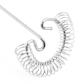 Miniatyrbilde 5 av 5: Flat Spiral Visp i Rustfritt Stål med Silikonbinding 25cm Oppvaskmaskinsikker Ideell for Sauser og Vanskelig Å Nå Områder