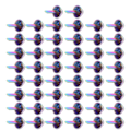 Miniatyrbild 6 av 8: Spikhuvud Stud Fint utförande Färgglad design DIY Lätt Bärbar Järnkon Spikar 12mm